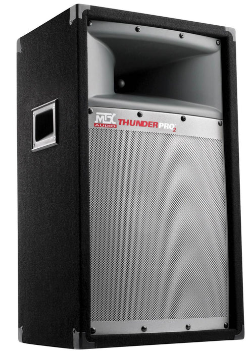 MTX 12" 300W 2-Way Loud Cabinet Tower DJ PA Speaker Audio System, TP1200, 2 Pack