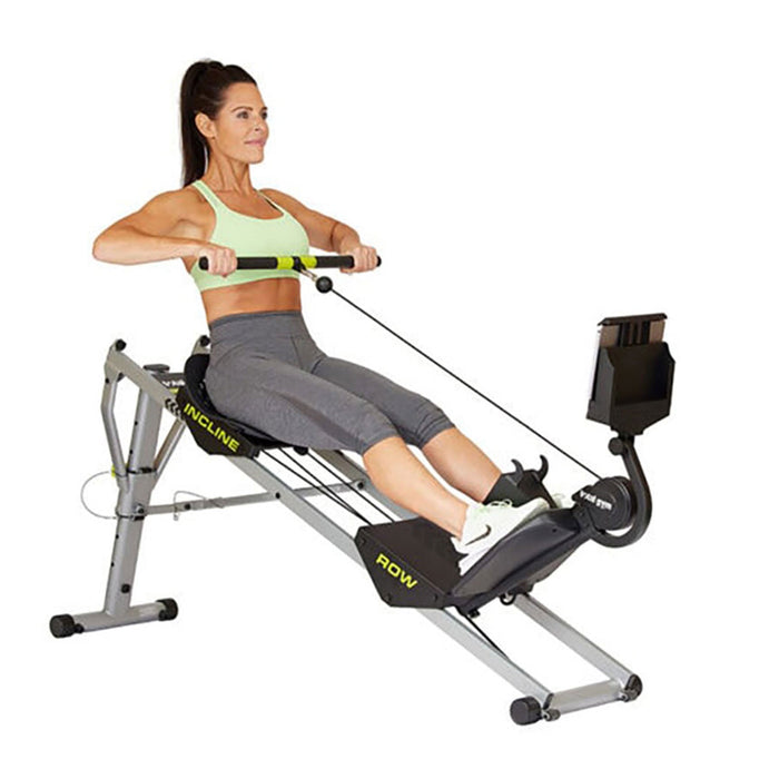 Total Gym Ergonomic Folding Incline Rowing Machine with 6 Levels of Resistance