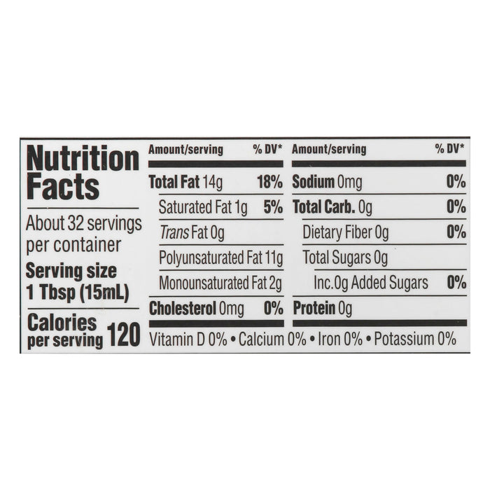 Nutiva - Oil Og2 Hempseed - Ea Of 1-16 Fz