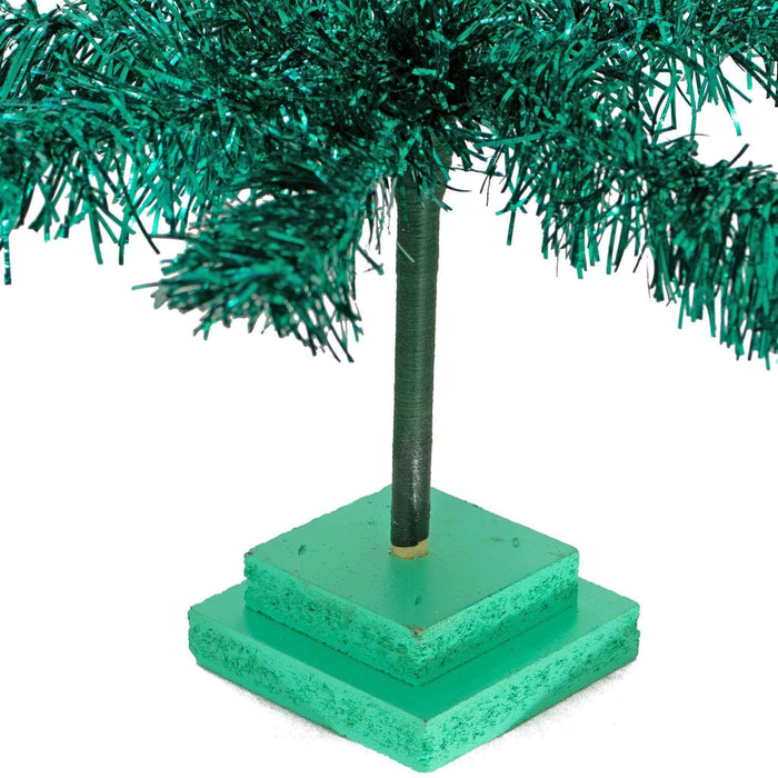 28in Vintage Emerald Tinsel Christmas Tree
