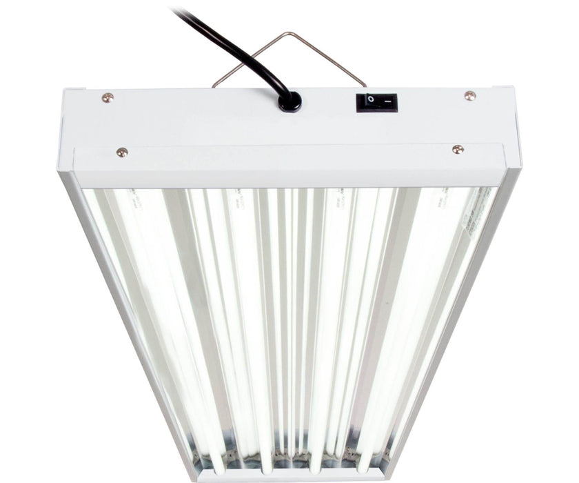 Hydrofarm FLT44 Agrobrite 4-Tube Hydroponic 4' Grow Light Fixture 216W w/ Bulbs