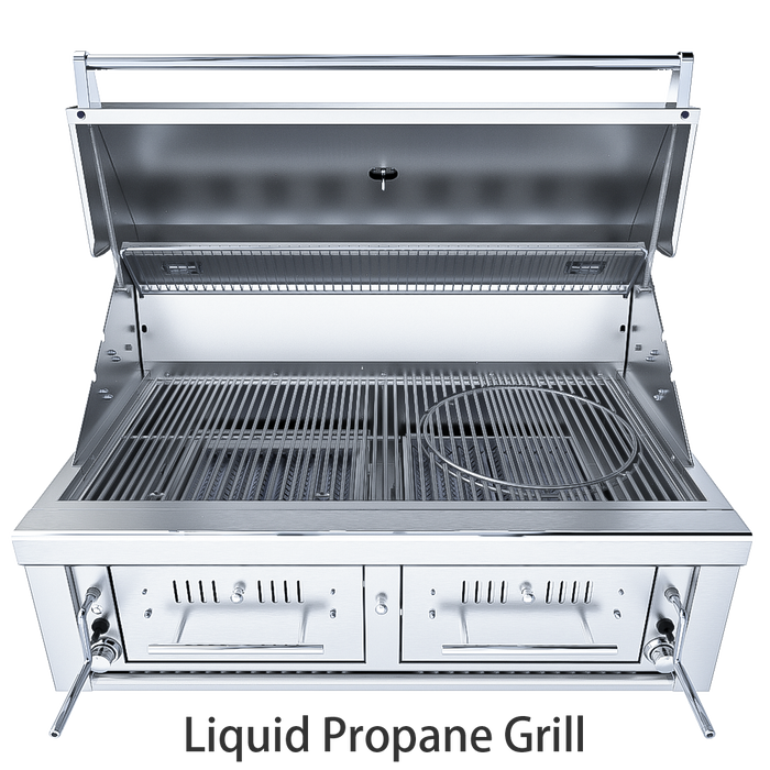 Sunstone Series 42 Inch Hybrid Dual Zone Grill EMCHDZ42