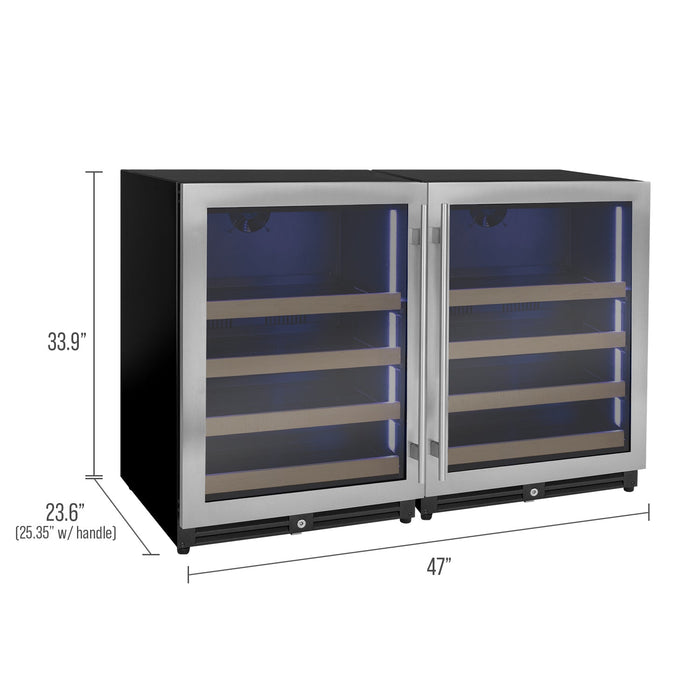 Reserva Series Stainless Steel Side-by-Side Beverage Center