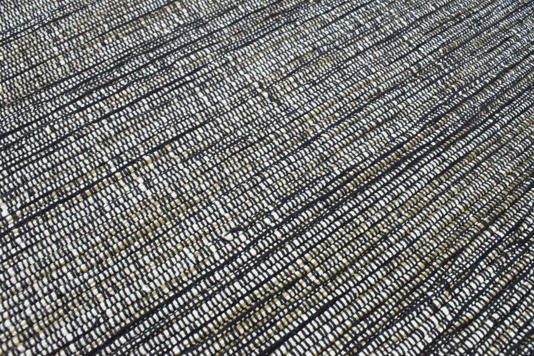 Hand Woven Flatweave Contemporary Gray Wool Area Rug