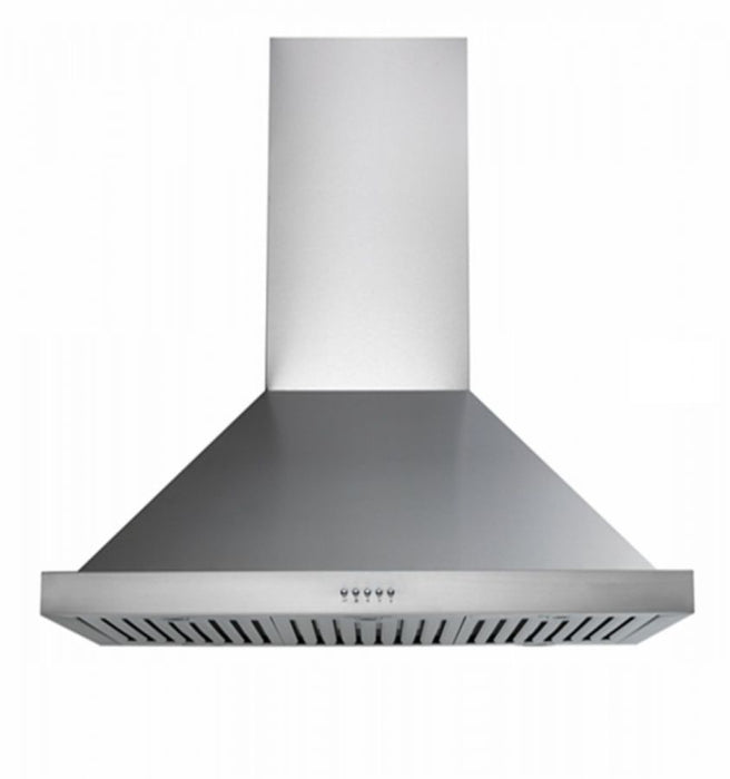 Hallman Seng Ventilation Hood 30-Inch Wall Mount with Chrome Trim