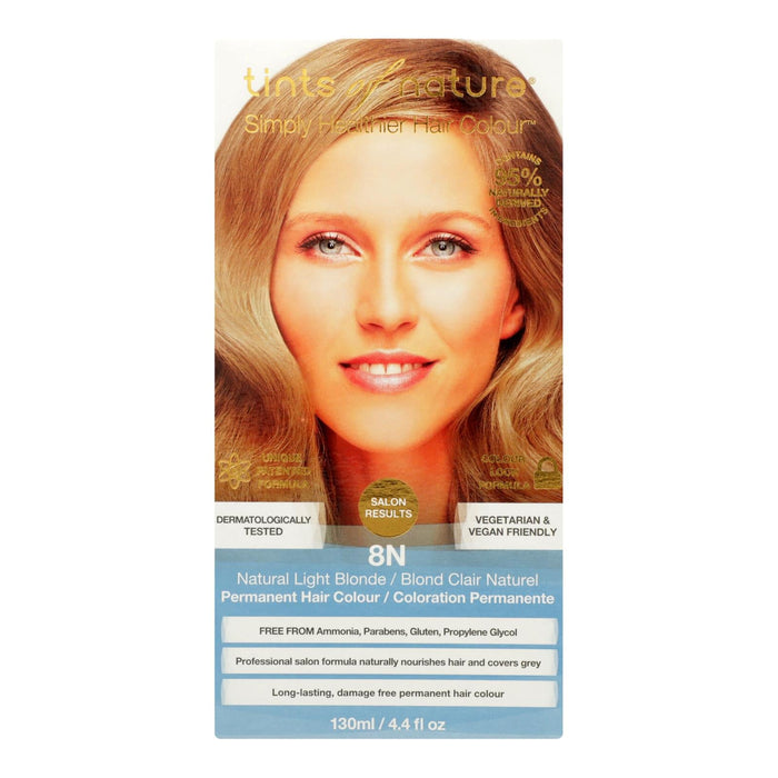 Tints Of Nature 8n Natural Light Blonde Hair Color  -  4.4 Fz - Pack of 2