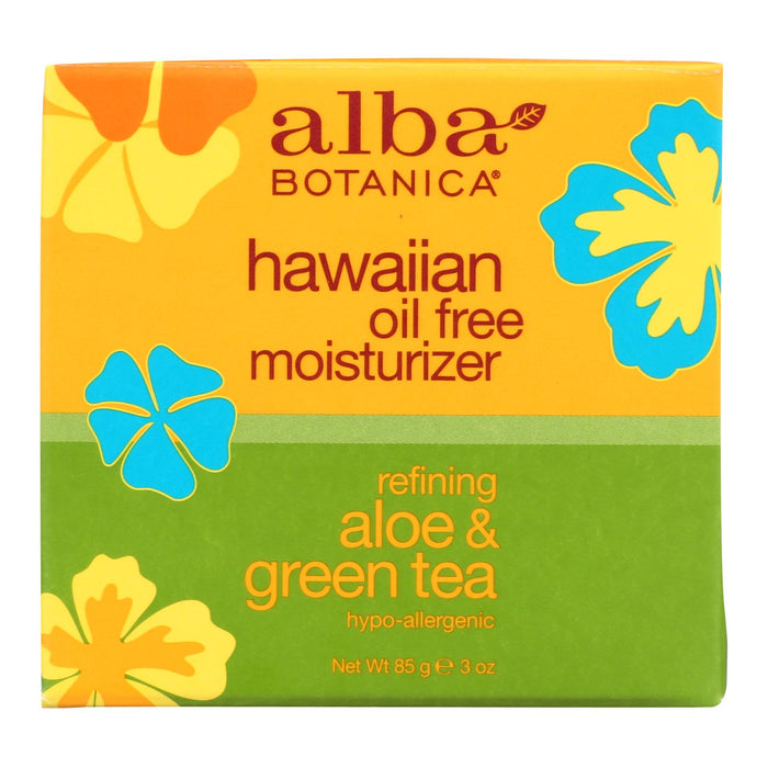 Alba Botanica - Hawaiian Aloe And Green Tea Moisturizer Oil-free - 3 Oz- Pack of 2