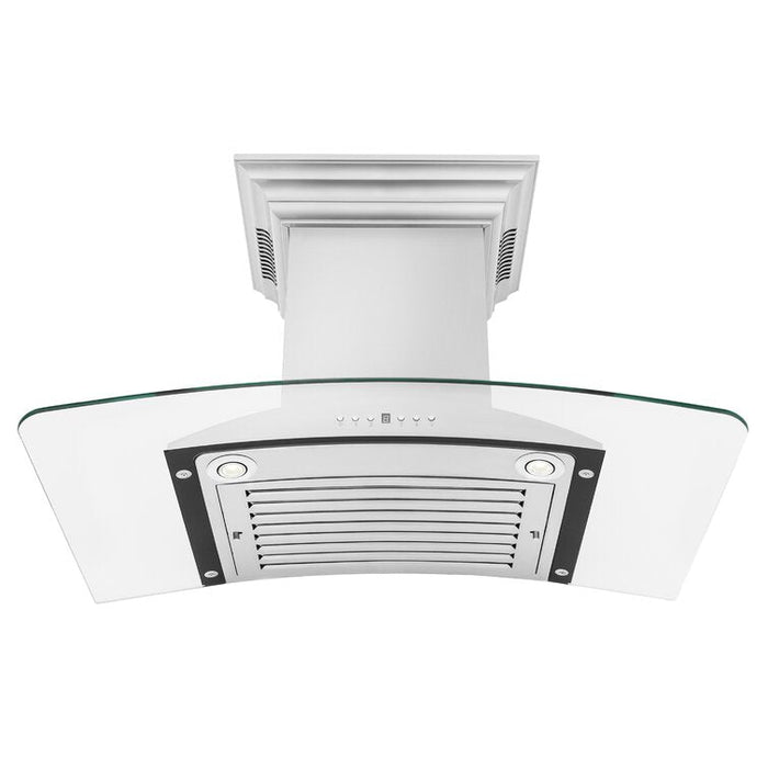 ZLINE 30" CrownSound Ducted Vent Wall Mount Range Hood in Stainless Steel with Built-in Bluetooth Speakers, KNCRN-BT-30