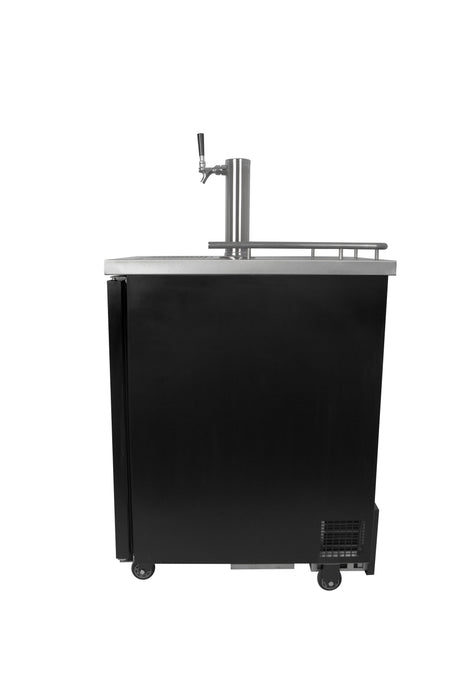 Kegco TCK-1B Commercial Kegerator Single Keg Restaurant Beer Refrigerator - Black