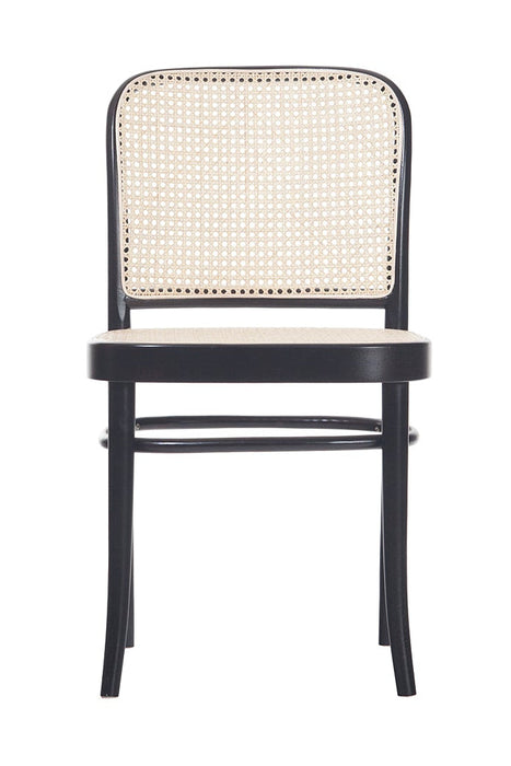 No. 811 Bentwood Chair by Ton-Black Stained Beech-Cane Seat/Cane Back