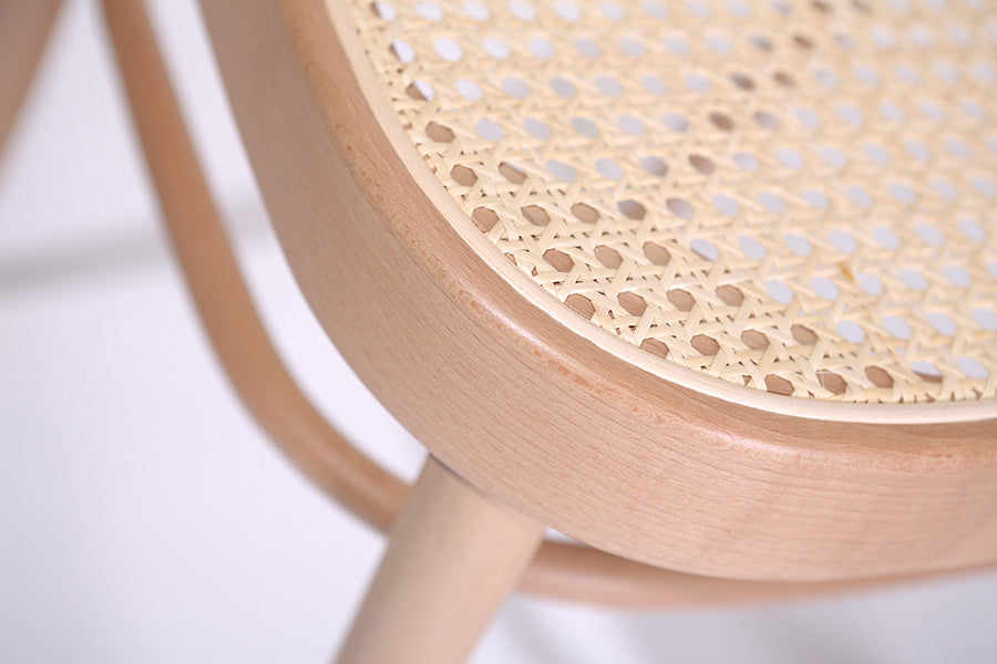 No. 811 Bentwood Chair by Ton-Natural Beech-Cane Seat/Cane Back