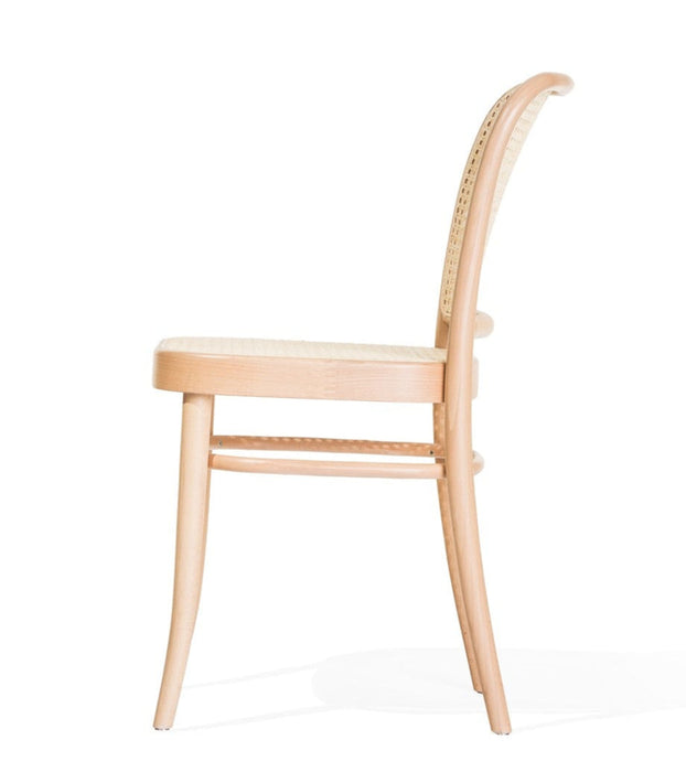 No. 811 Bentwood Chair by Ton-Natural Beech-Cane Seat/Cane Back