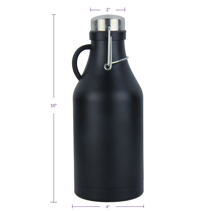 32 oz Double Wall Stainless Steel Flip Top Beer Growler