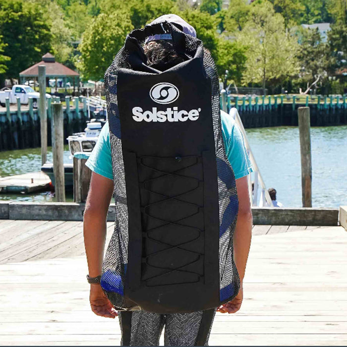 Solstice BoraBora SUP Board 12.6ft Inflatable Touring Stand-Up Paddle Board Blue