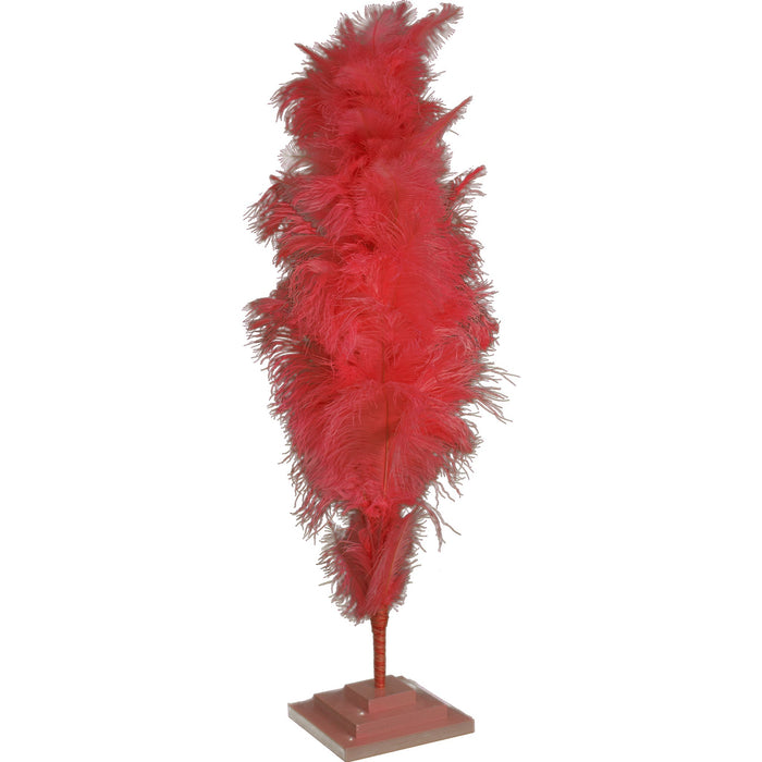 Red Ostrich Feather Tree