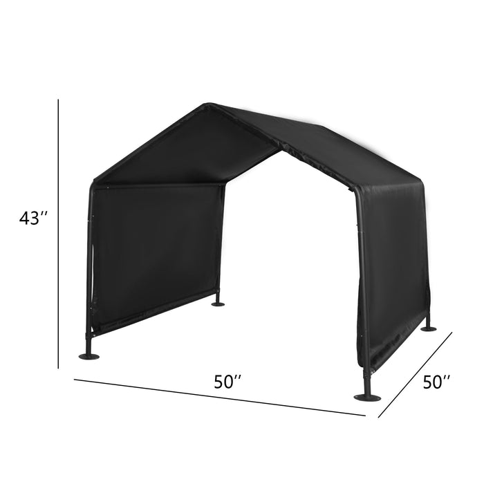 Outdoor Dog Shade Shelter, Outdoor Pet Canopy Tent with Waterproof Roof, 50"x 50"x 43"