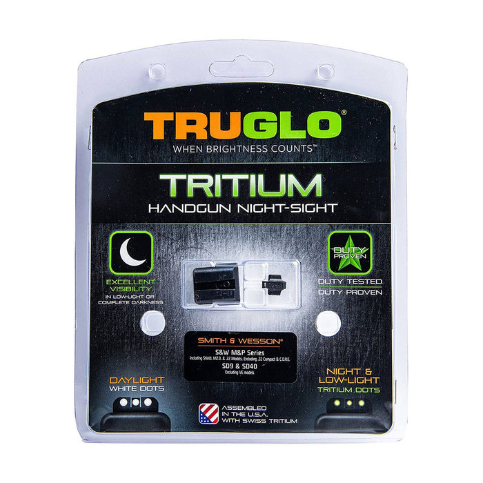 TruGlo Tritium Glow in the Dark Gun Sight for Smith & Wesson M&P Series Pistols