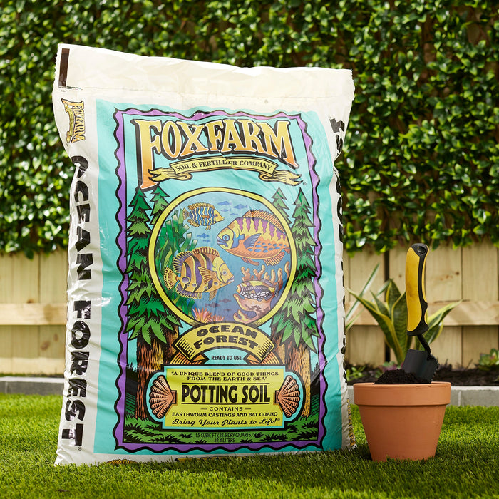 Foxfarm FX14053 Ocean Forest Organic Garden Potting Soil Mix 12 Quarts (2 Pack)