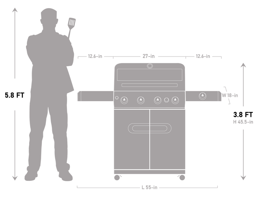 Mesa 415BZ | Stainless Propane Gas Grill