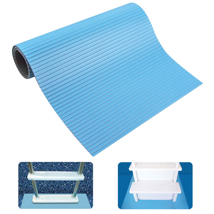 Hydrotools by Swimline Protective Ribbed Ladder Mat/In-Pool Step Pad, 36" x 36"