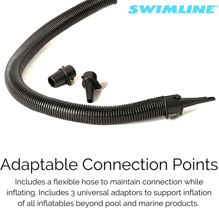 Swimline Electric Air Pump with Adapters for Pool Inflatables & Air Mattresses