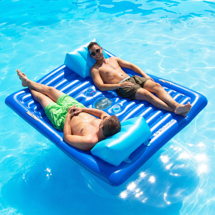 Swimline 16141SF Swimming Pool Inflatable Durable Floating 2 Person Air Mattress