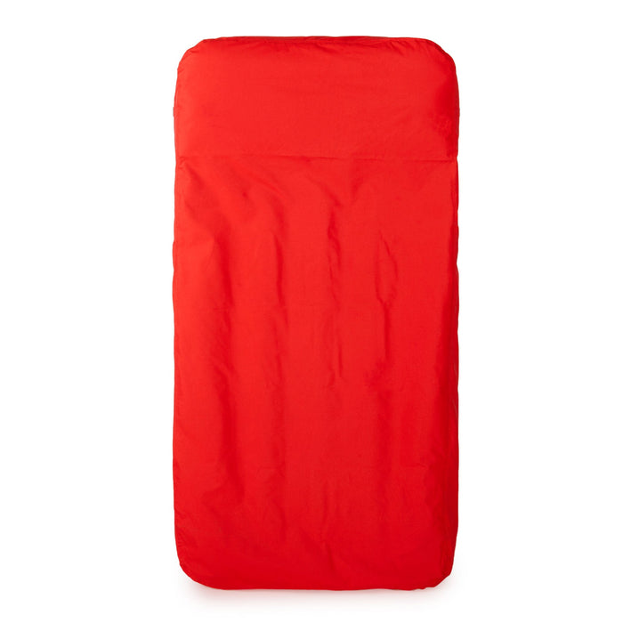 Solstice Sunsoft Fabric Covered Oversized Inflatable Water Mattress Island, Red