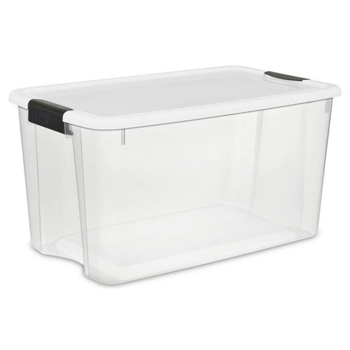 Sterilite 116 Qt Clear Storage Tote, 4 Pack, & 70 Qt Clear Storage Tote, 4 Pack