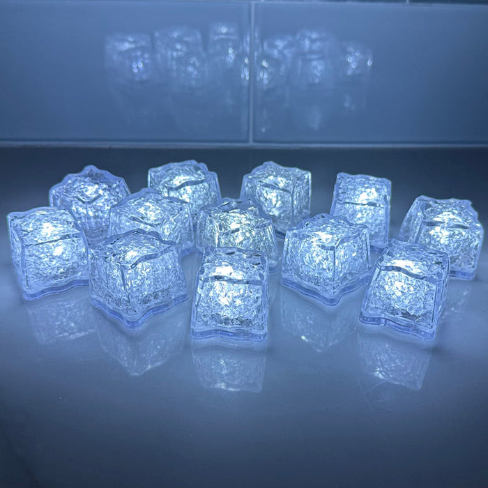 REVO White LED Light Up Ice Cube | 12 Pk