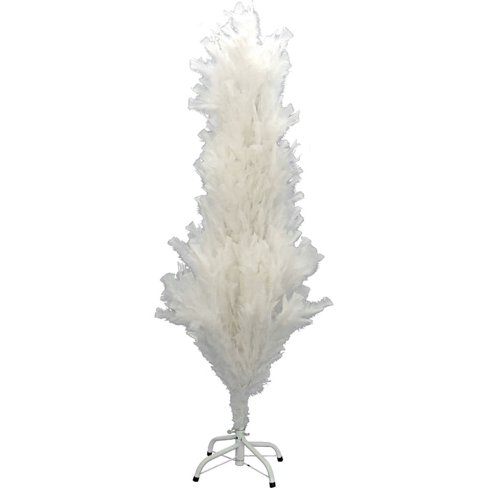 White Turkey Feather Christmas Tree