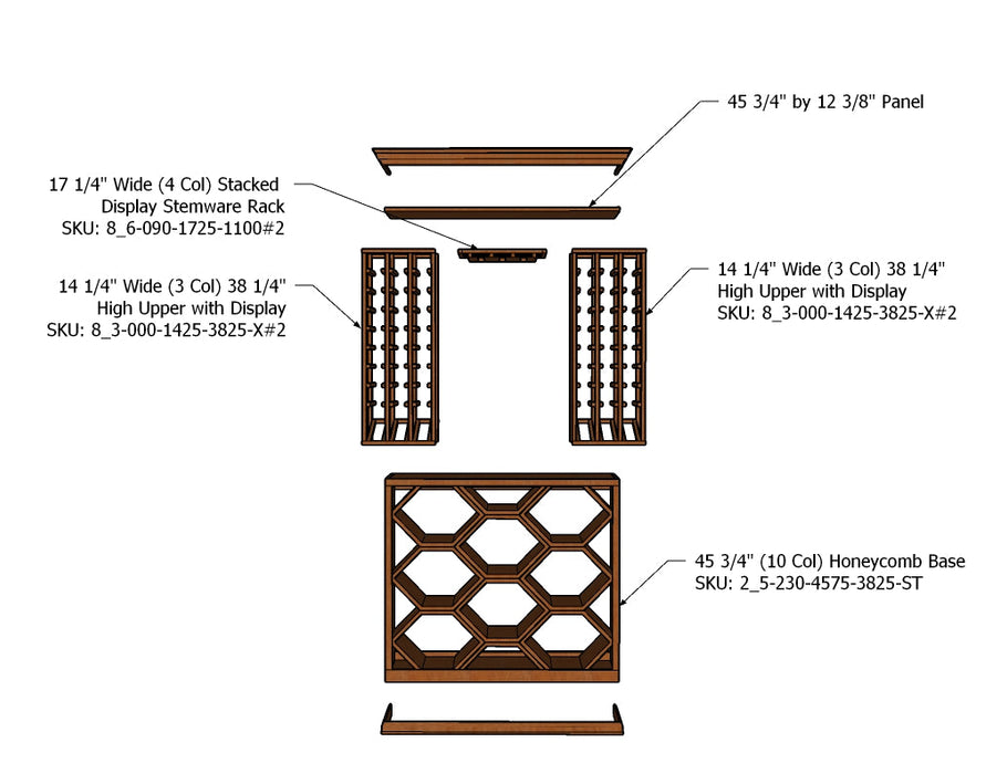 4 Foot Wine Cellar – 179 Bottle Capacity