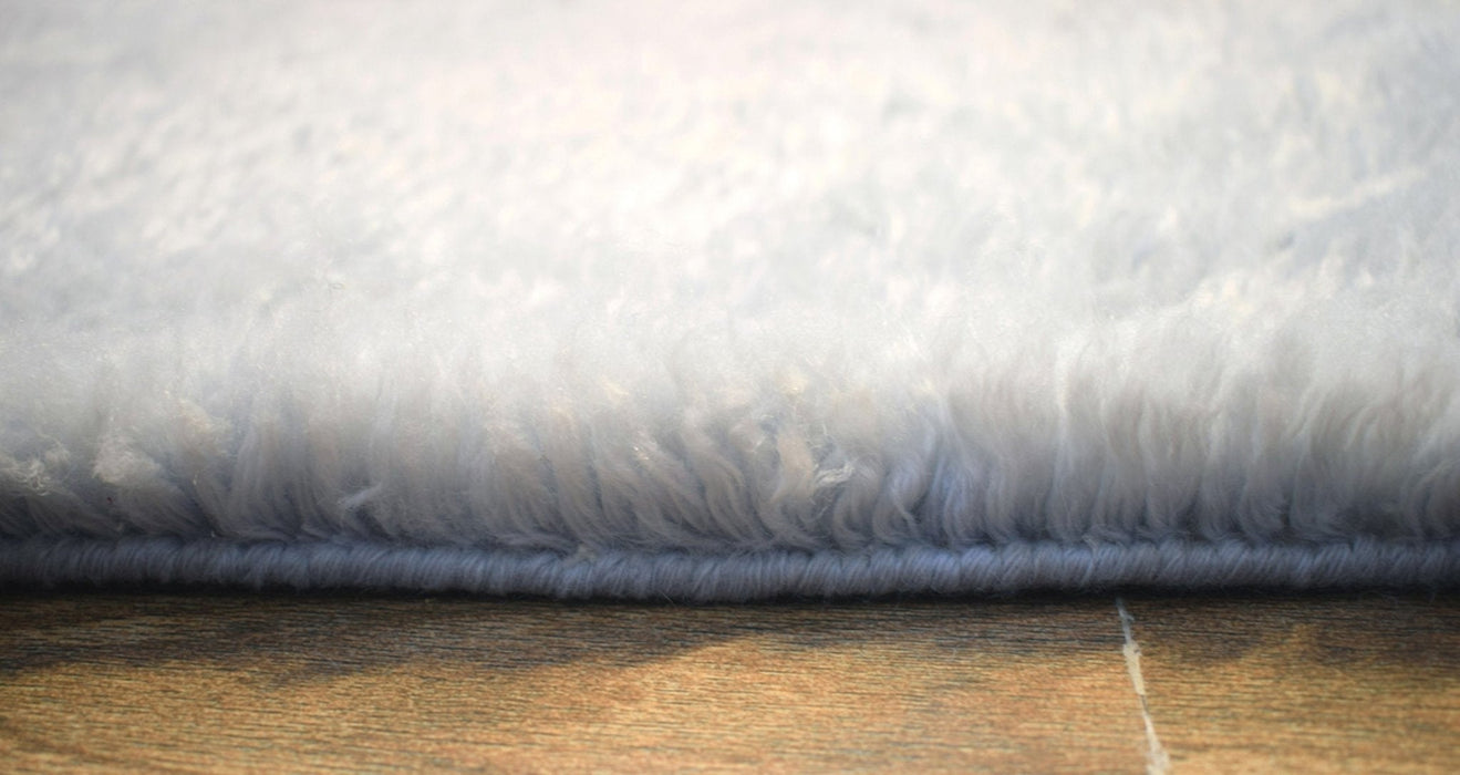 Blue and Silver 4'x 6' | 5'x 8' Rug | Modern Handmade NewZealand Wool Area Rug  | The Rug Decor |TRD2379