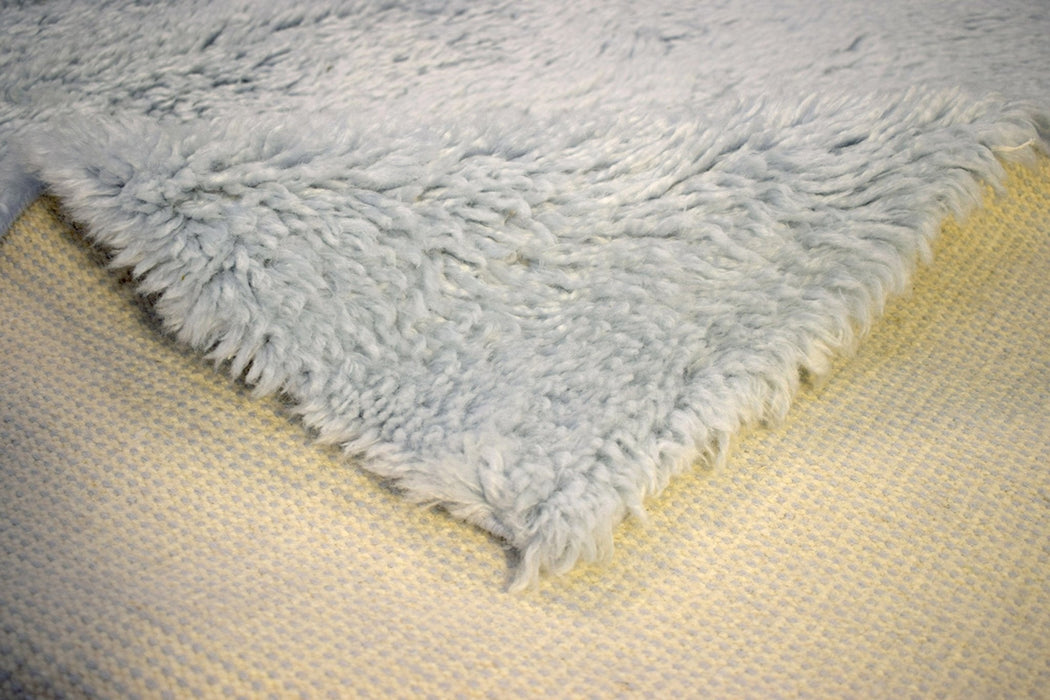 Blue and Silver 4'x 6' | 5'x 8' Rug | Modern Handmade NewZealand Wool Area Rug  | The Rug Decor |TRD2379