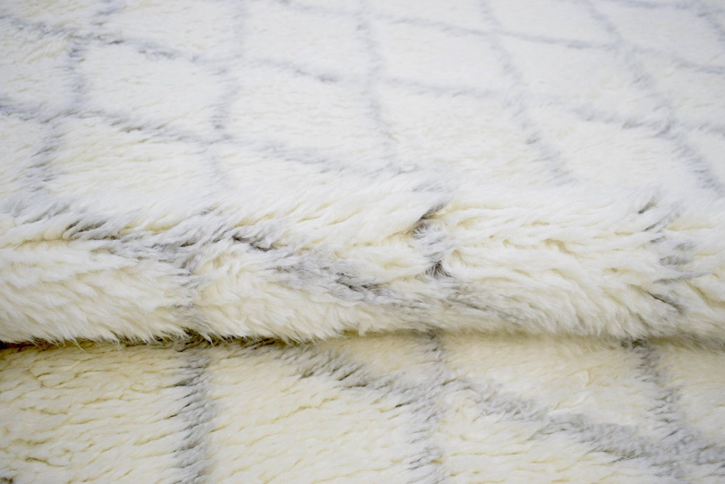 Ivory and Charcoal 4x6, 5x8 Rug Modern Handmade New Zealand Wool Area Rug  The Rug Decor |TRD1715