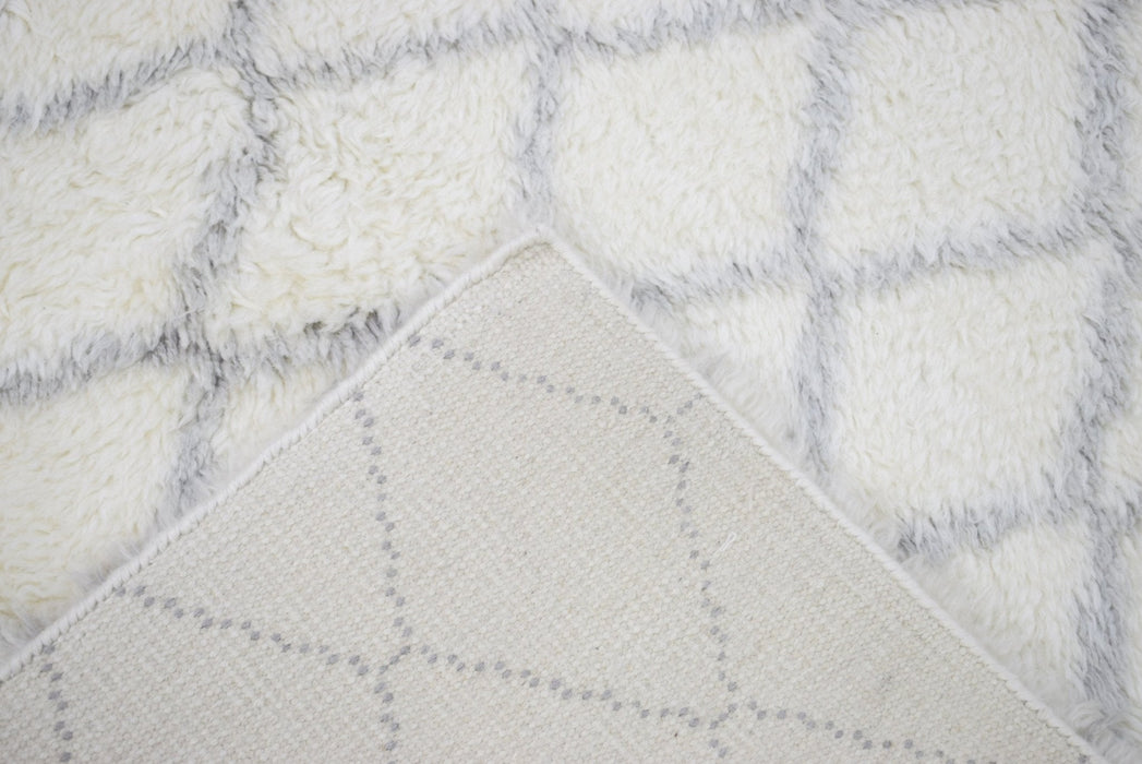 Ivory and Charcoal 4x6, 5x8 Rug Modern Handmade New Zealand Wool Area Rug  The Rug Decor |TRD1715