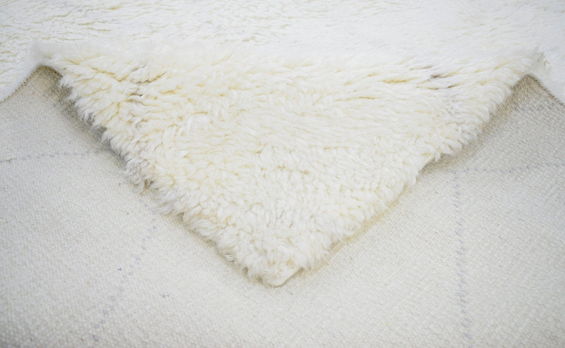 Ivory and charcoal 4x6, 5x8 Rug Modern Handmade New Zealand Wool Area Rug  | The Rug Decor |TRD1719