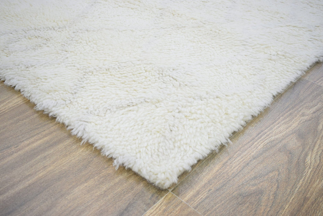 Ivory and charcoal 4x6, 5x8 Rug Modern Handmade New Zealand Wool Area Rug  | The Rug Decor |TRD1719