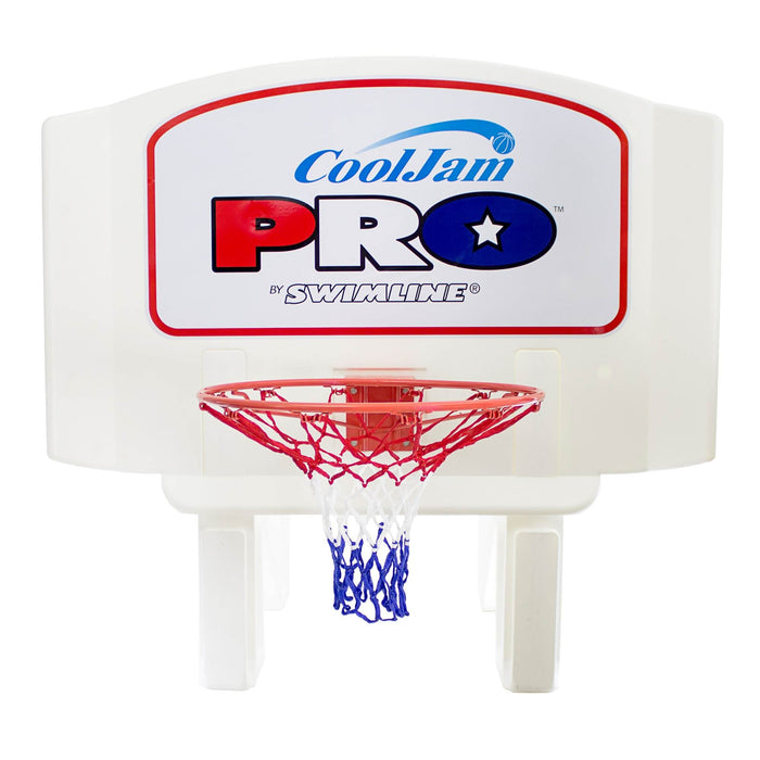 Swimline Cool Jam Pro In-Ground Poolside Basketball Game w/ Adjustable Backboard