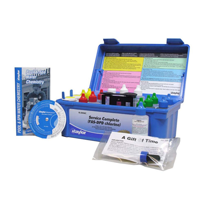 Taylor 2000 Service Complete Swimming Pool FAS-DPD Chlorine Test Kit (2 Pack)