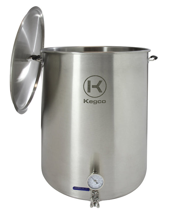 50 Gallon Brew Kettle with Thermostat and 3-Piece Ball Valve