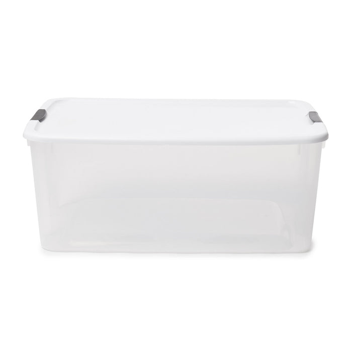 Sterilite 116 Qt Stackable Storage Bin Plastic Organizing Container, 8 Pack