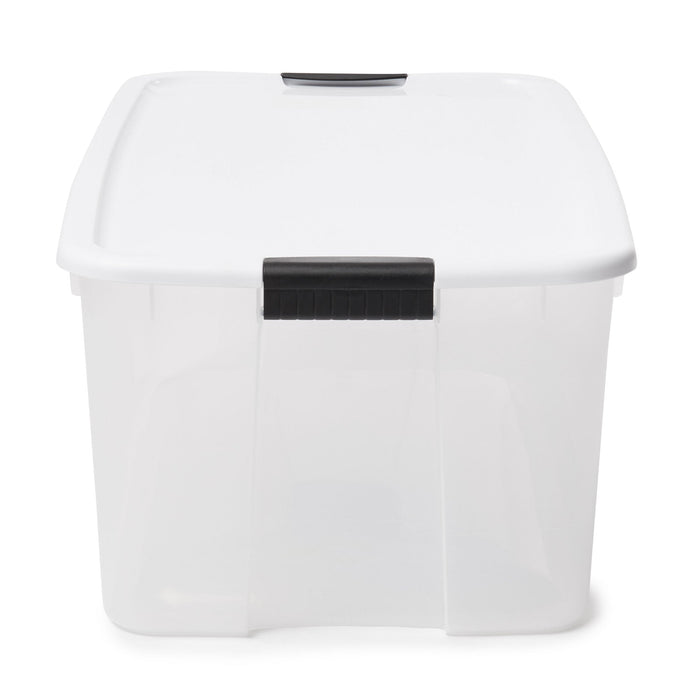 Sterilite 116 Qt Stackable Storage Bin Plastic Organizing Container, 8 Pack