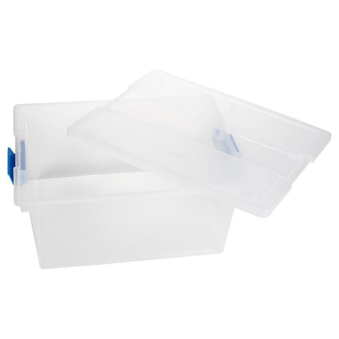 Sterilite Clear Medium Storage Tote, 12 Pack, and Large Storage Tote, 12 Pack