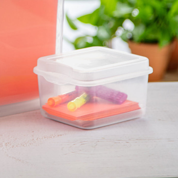 Sterilite Clear Plastic Flip Top Latching Storage Box Container w/ Lid (36 Pack)