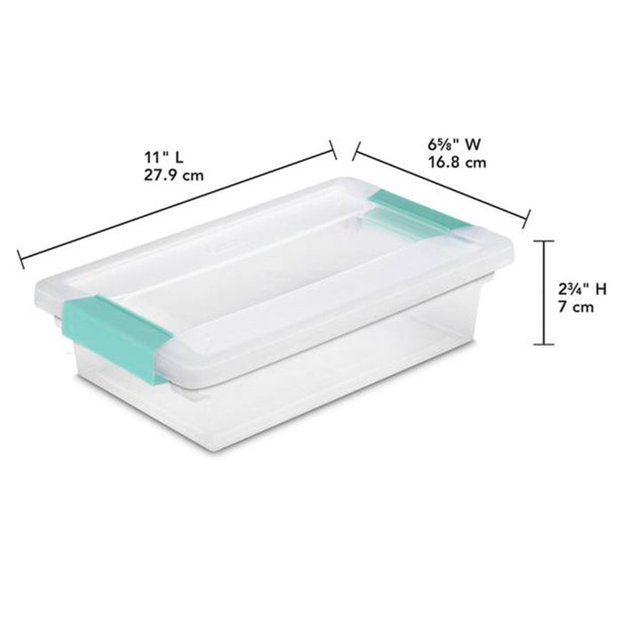 Sterilite Medium Clip Storage Tote, 12 Pack, & Small Clip Storage Tote, 12 Pack