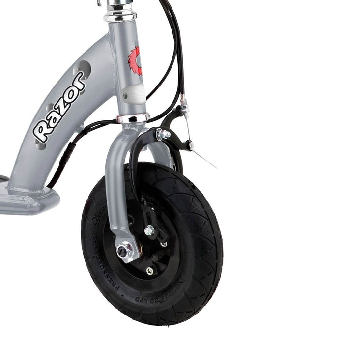 Razor E100 Kids Motorized 24 Volt Electric Powered Ride On Scooter, Silver