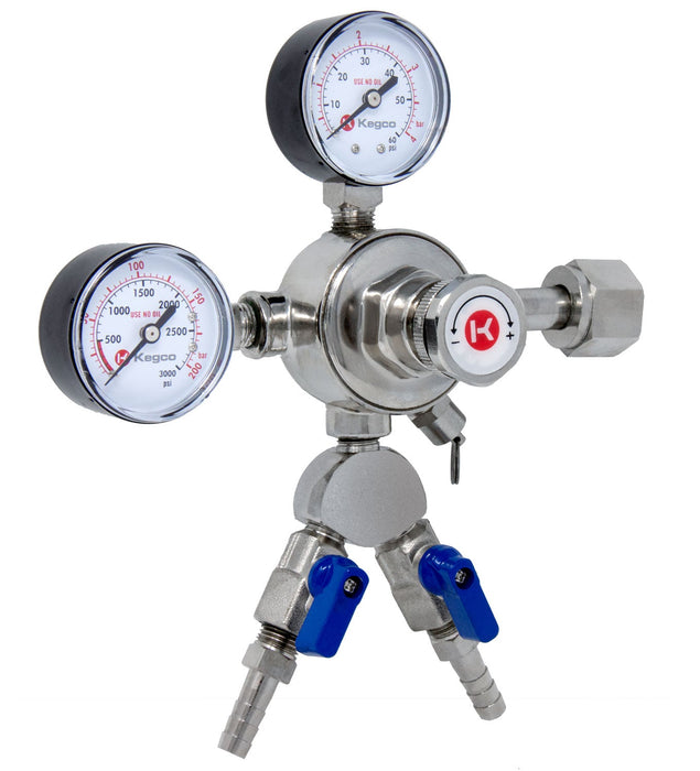 Pro Series Double Gauge Two Product CO2 Regulator