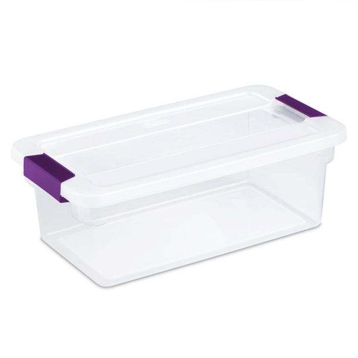 Sterilite 6 Quart Plastic ClearView Latch Box Storage Container Tote, 36 Pack