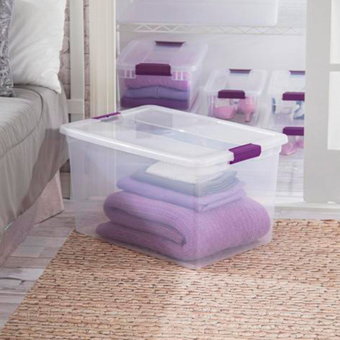 Sterilite 116 Quart Storage Totes, 4 Pack, and 66 Quart Storage Totes, 6 Pack