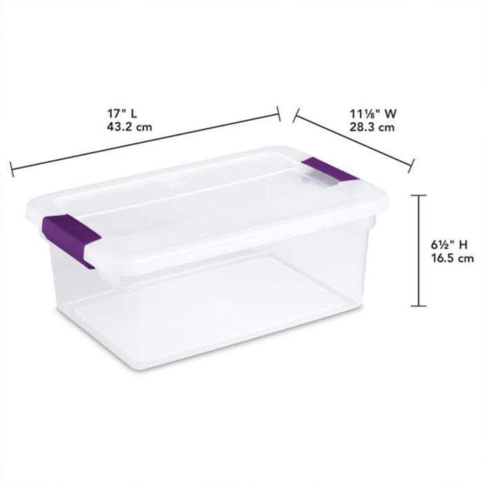 Sterilite 15 Quart Plastic Stackable Storage Container Tote with Lid (36 Pack)